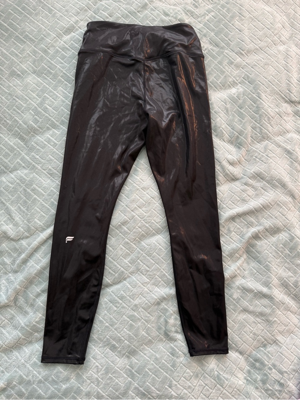 Fabletics Black High-Waist Shiny Motion 365 Leggings